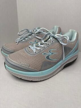 GDEFY by Gravity Defyer ION Gray and light blue Women Athletic Shoe size 10